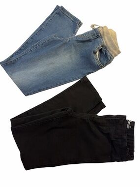 Jordache Black Cat & Jack Blue Kids Denim Jeans Set (2) Size 12 EUC #58